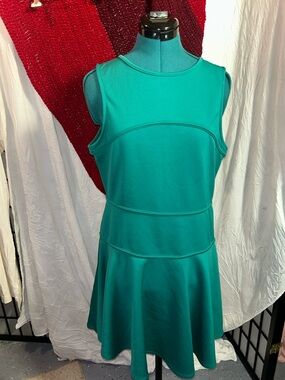 Bar III Green Sleeveless Fit & Flare Mini Dress size XL